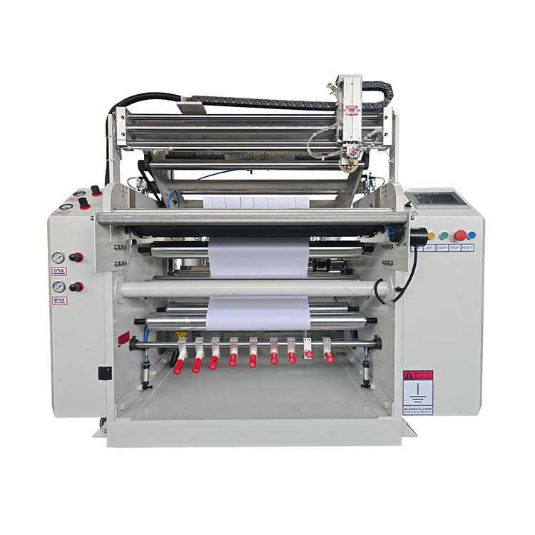 Машина для резки рулонов бумаги для кассового аппарата с автоматической резкой и склеиванием