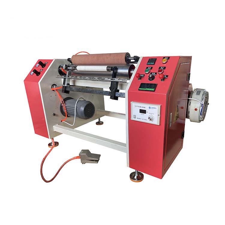 Single Shaft Semi Auto Foil Rewinder